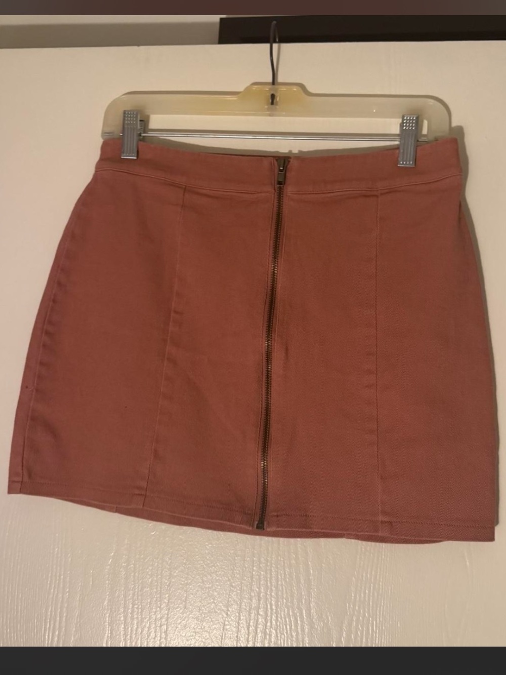 Rose Denim Mini Skirt